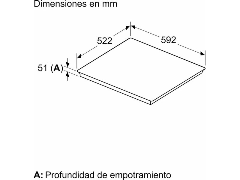 Placa de Inducción BALAY 3EB960AH FLEX (Eléctrica - 56 cm - Negro)