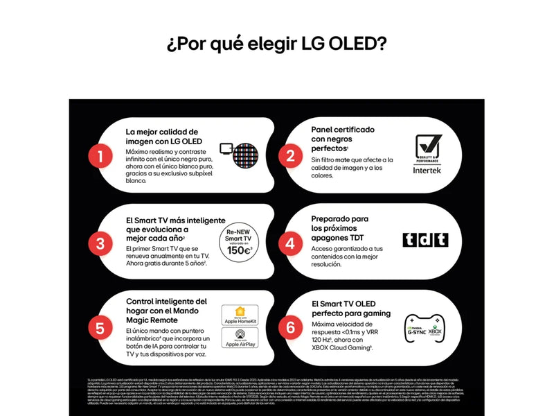 TV LG OLED55B56LA (OLED - 55'' - 140 cm - 4K Ultra HD - Smart TV)