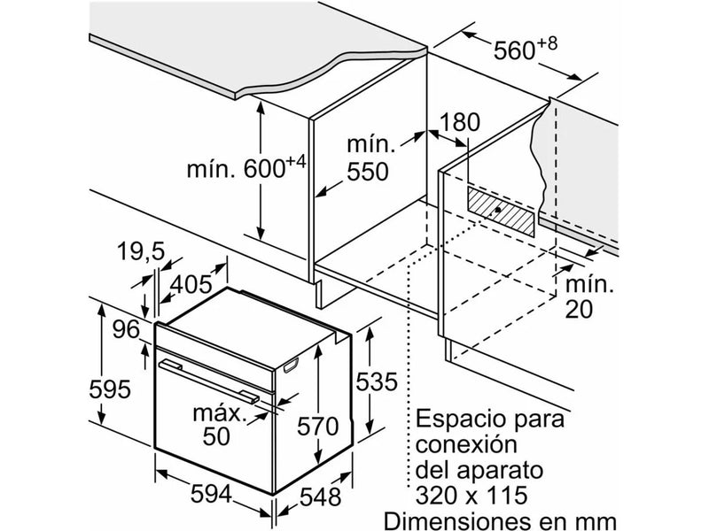 Horno Multifunción BALAY 3HB5879B7 (71 L - 60 cm - Hidro + Pirolítico - Blanco)