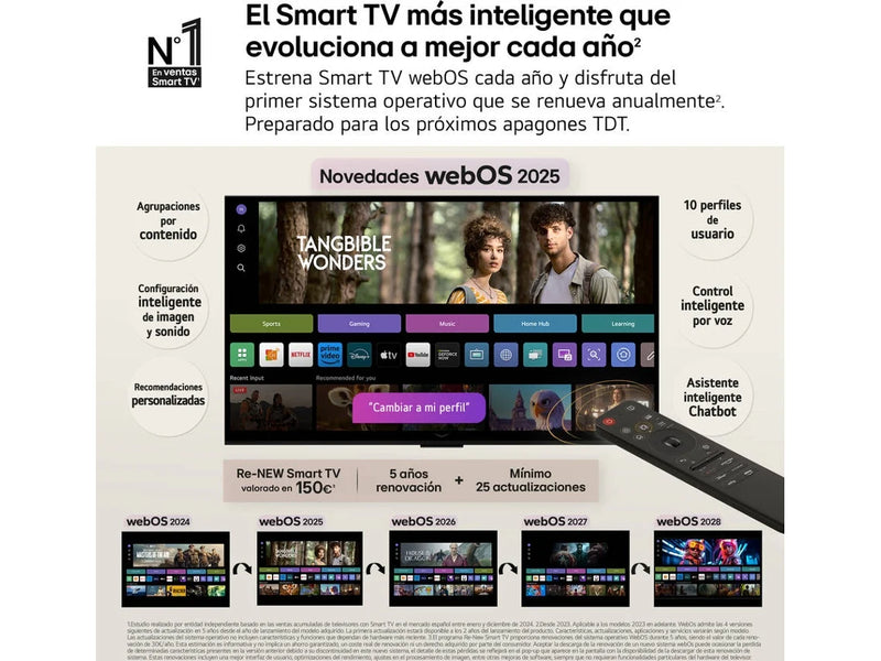 TV LG OLED65C54LA (OLED evo - 65'' - 165 cm - 4K Ultra HD - Smart TV)