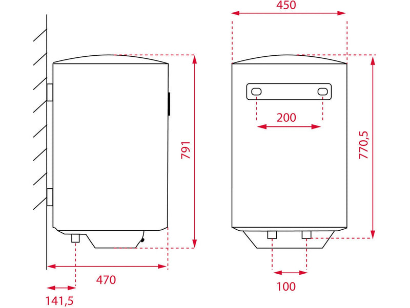 Termo Eléctrico TEKA Smart EWH80VED (80 L - 7.5 bar)