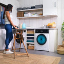 Cecotec Lavadora & secadora - 2 EN 1 - 10kg Bolero Dresscode 10500 Inverter A, Carga Frontal, 1950 W, 1400 rpm, Motor Inverter Plus, Bajo Consumo, 16 Programas, Lavado a Vapor, Inicio Diferido, Blanco