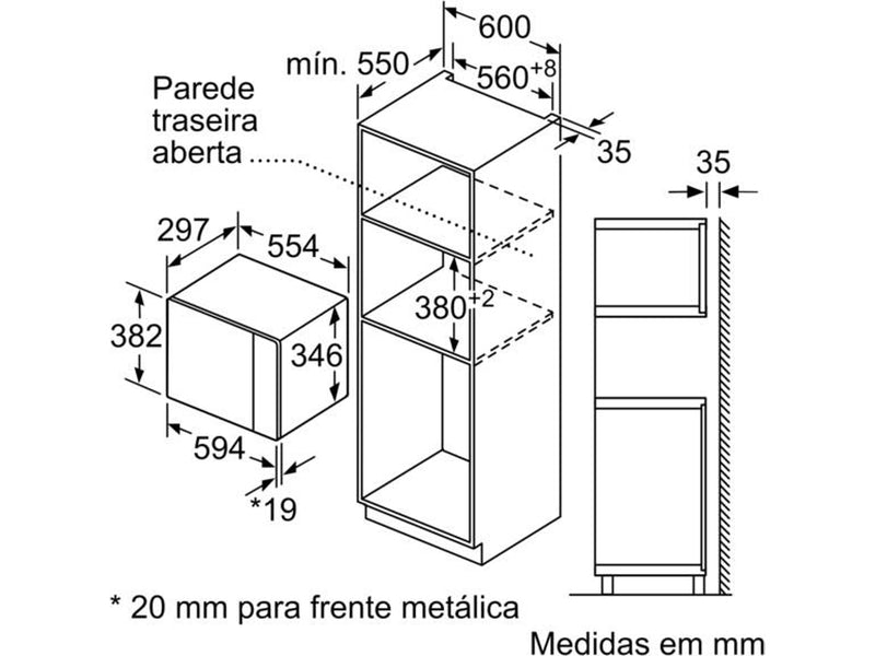 Microondas Integrable BALAY 3CG5172B2 (20 L - Con grill - Blanco)