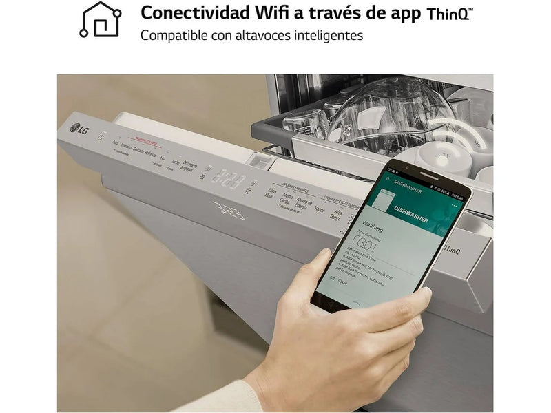 Lavavajillas LG DF587HVS (10 Cubiertos - 60 cm - Inox)