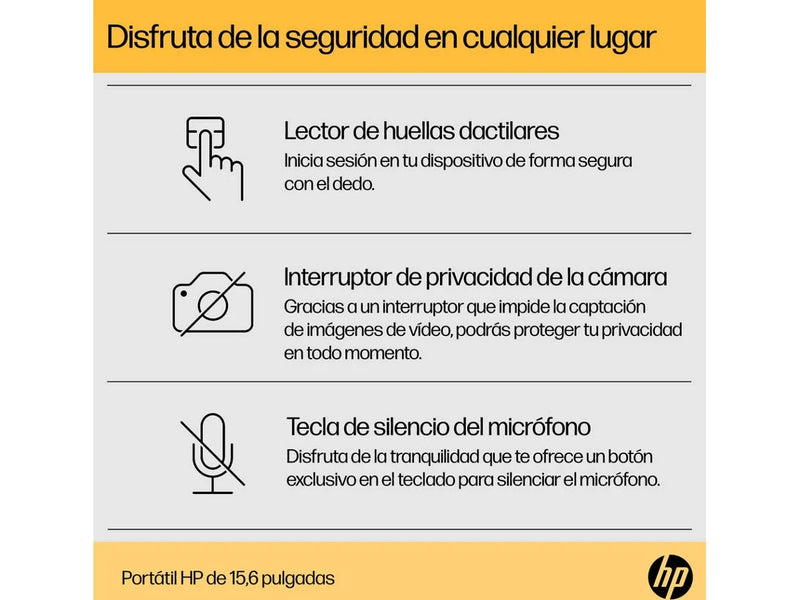 Portátil HP 15-fc0067ns (15.6"" - AMD Ryzen 7 7730U - Ram: 16 GB - 1 TB SSD - AMD Radeon)