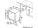 Lavavajillas Integrable BOSCH SMD8TCX0 (14 Cubiertos - 60 cm - Blanco)