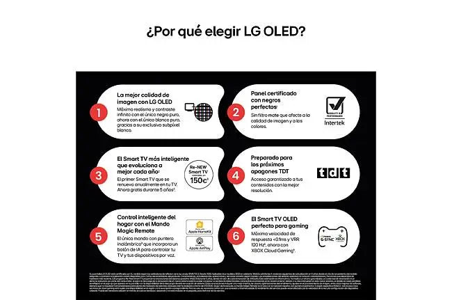 TV LG OLED65B56LA (OLED - 65'' - 165 cm - 4K Ultra HD - Smart TV)