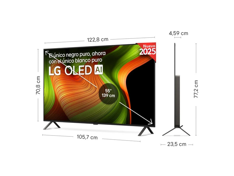 TV LG OLED55B56LA (OLED - 55'' - 140 cm - 4K Ultra HD - Smart TV)