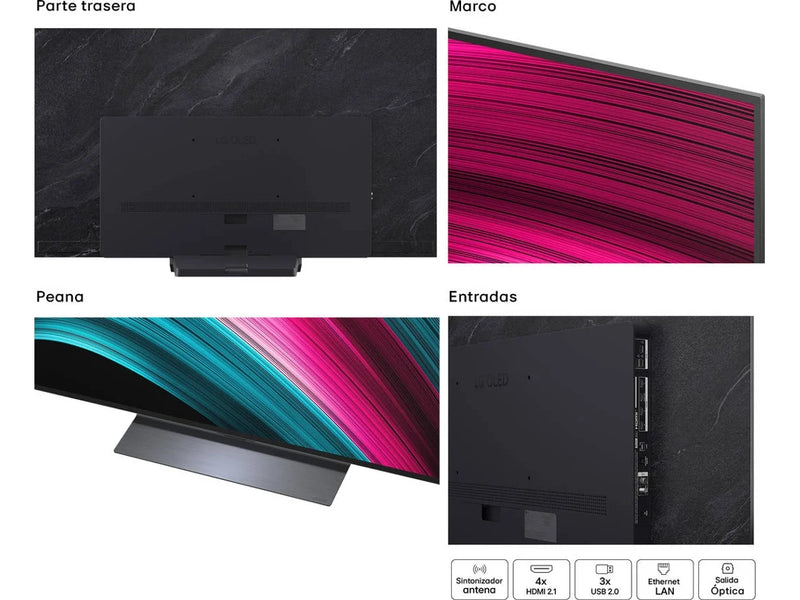 TV LG OLED65C54LA (OLED evo - 65'' - 165 cm - 4K Ultra HD - Smart TV)