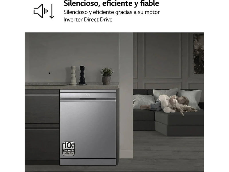 Lavavajillas LG DF587HVS (10 Cubiertos - 60 cm - Inox)