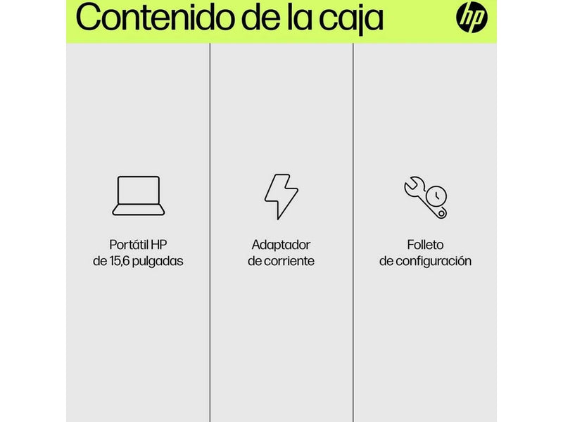 Portátil HP 15-fd0184ns (15.6'' - Intel Core I5-1334U - RAM: 16 GB -1 TB - Intel Iris X)